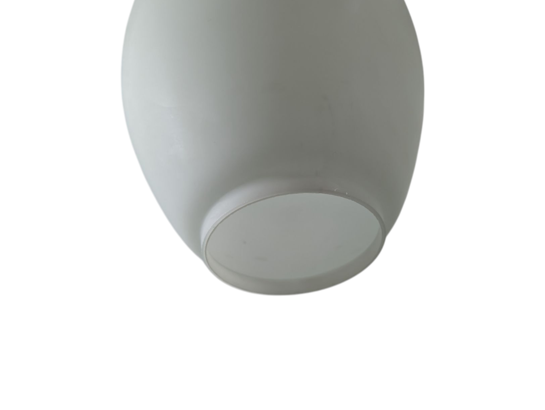 Lampada a sospensione in ottone e vetro opalino anni 60 - immagine 2