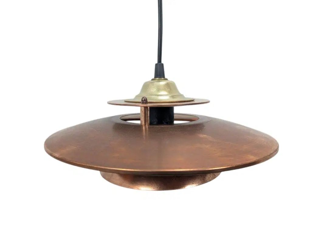 Coppia di lampade a sospensione in rame anni 70 - immagine 8