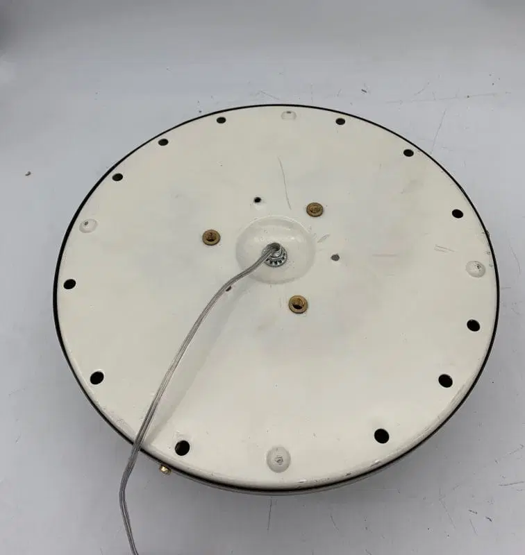 Plafoniera o applique da nave in ottone e vetro anni 1940 - immagine 2