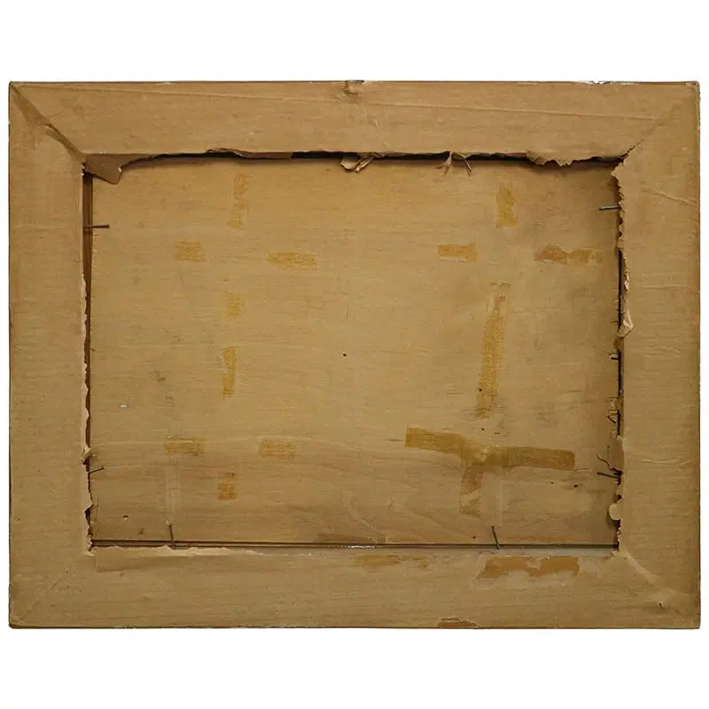 Raffaele Zeloni, Scena galante, 1890, Olio su tavola, con cornice - immagine 3