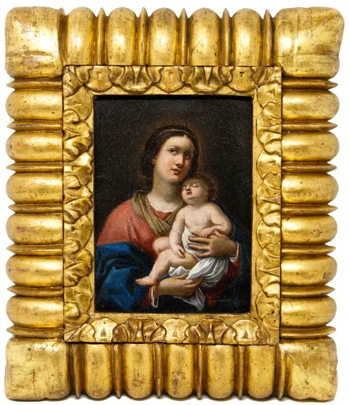 Scuola romana, XVII secolo, Madonna con Bambino