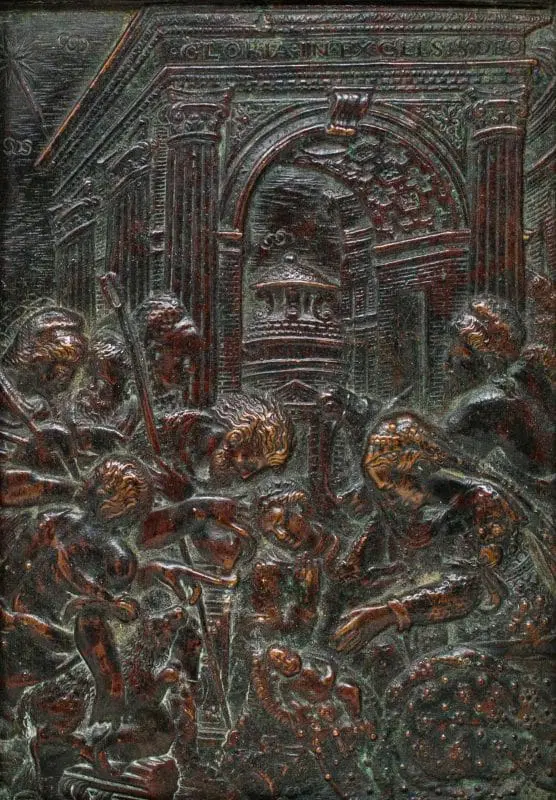 XVII secolo, Adorazione del bambino in rame - immagine 2