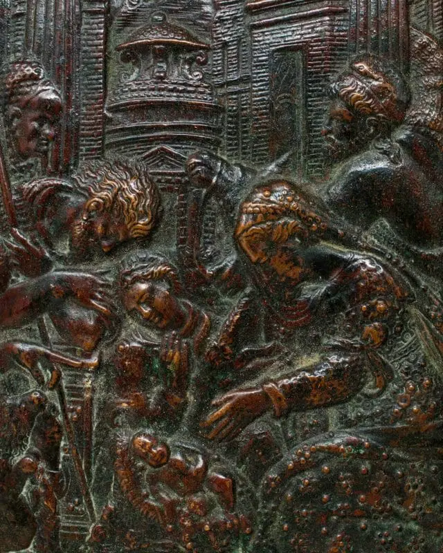 XVII secolo, Adorazione del bambino in rame - immagine 4