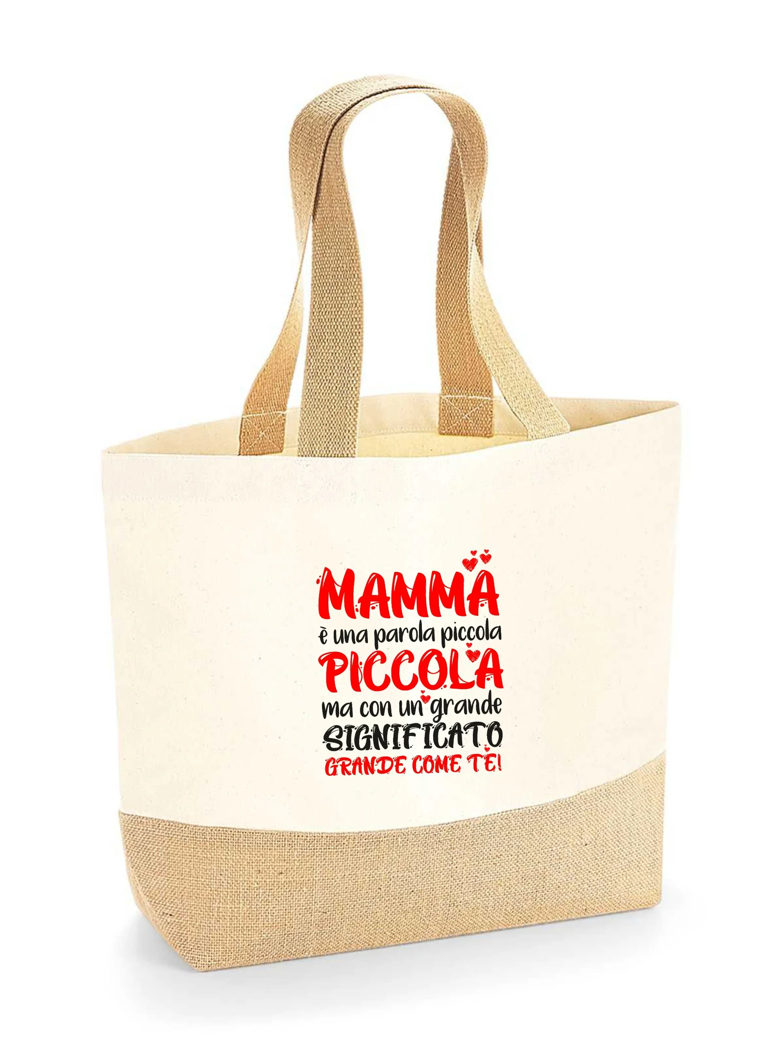 Shopper Mamma Festa della Mamma è una parola piccola piccola ma con un grande significato come te Idea Regalo Mamma