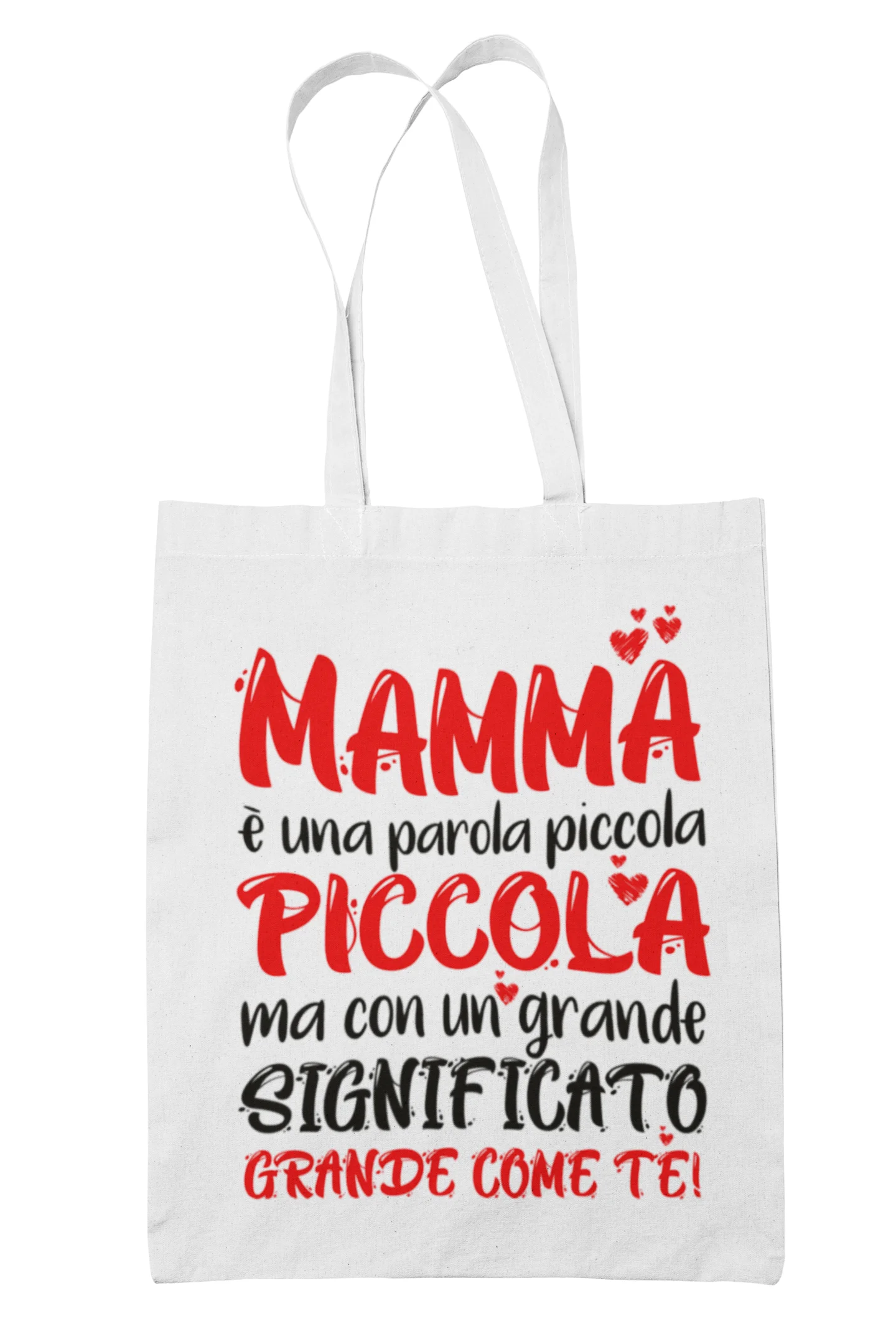 Shopping Bag Mamma Festa della Mamma è una parola piccola piccola ma con un grande significato come te Shopper Idea Regalo Mamma