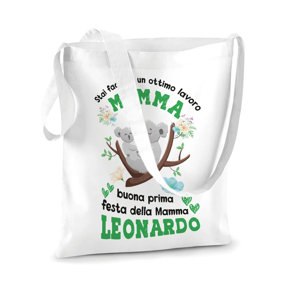 Shopping Bag Mamma PERSONALIZZABILE Festa della Mamma Stai facendo un ottimo lavoro Mamma Buona Prima Festa della Mamma Shopper Idea Regalo Mamma - immagine 3