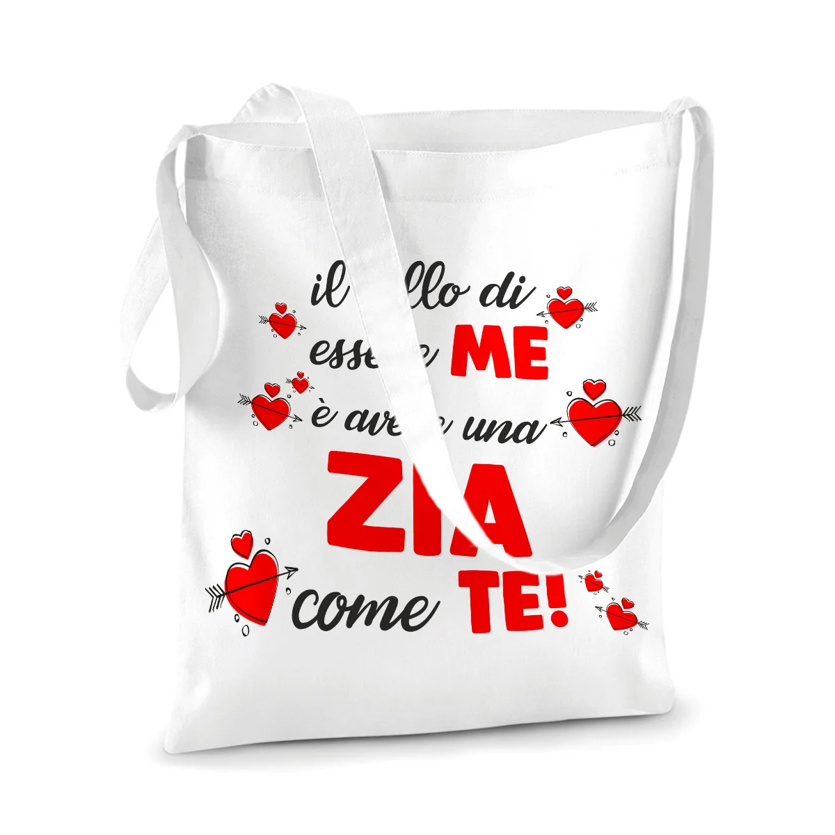 Shopping Bag Zia Il bello di essere me è avere una Zia come te! Shopper Idea Regalo Zia - immagine 3
