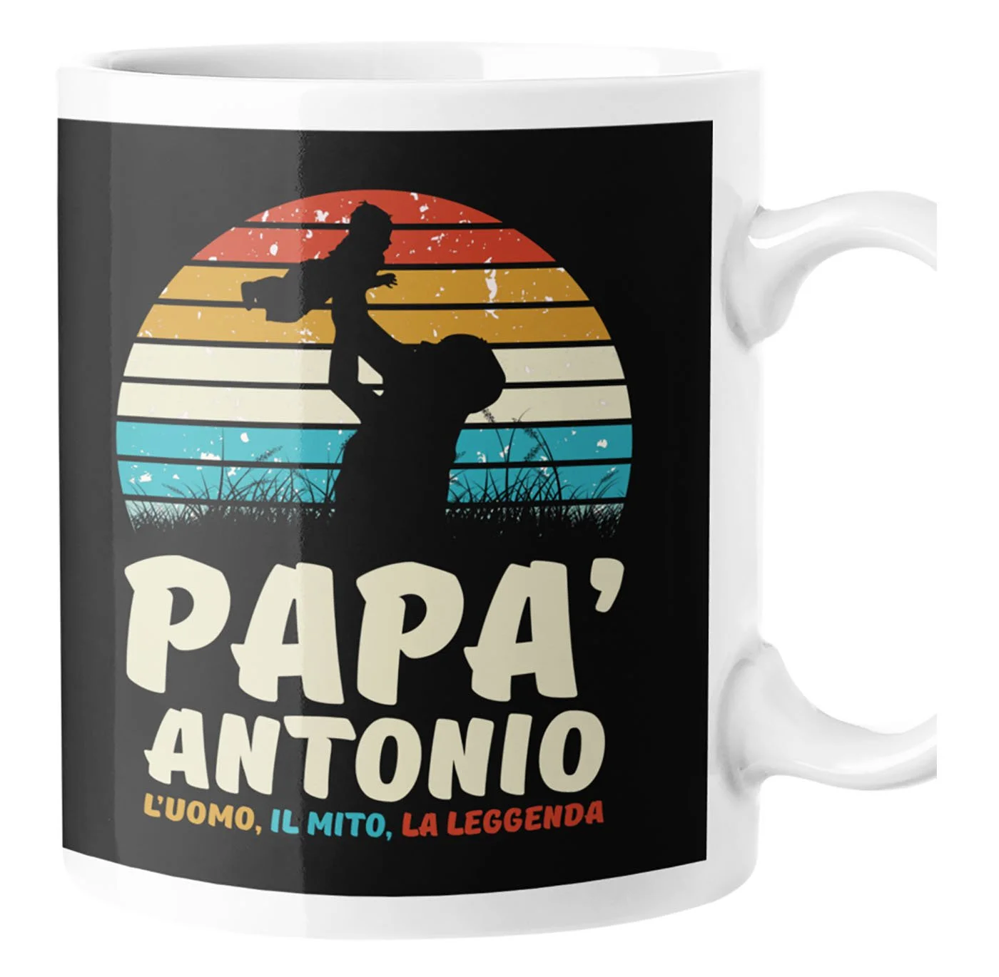 Tazza Papà Personalizzabile Festa del Papà L’Uomo, il Mito, la Leggenda personalizzata con nome regalo papà Mug 11Oz