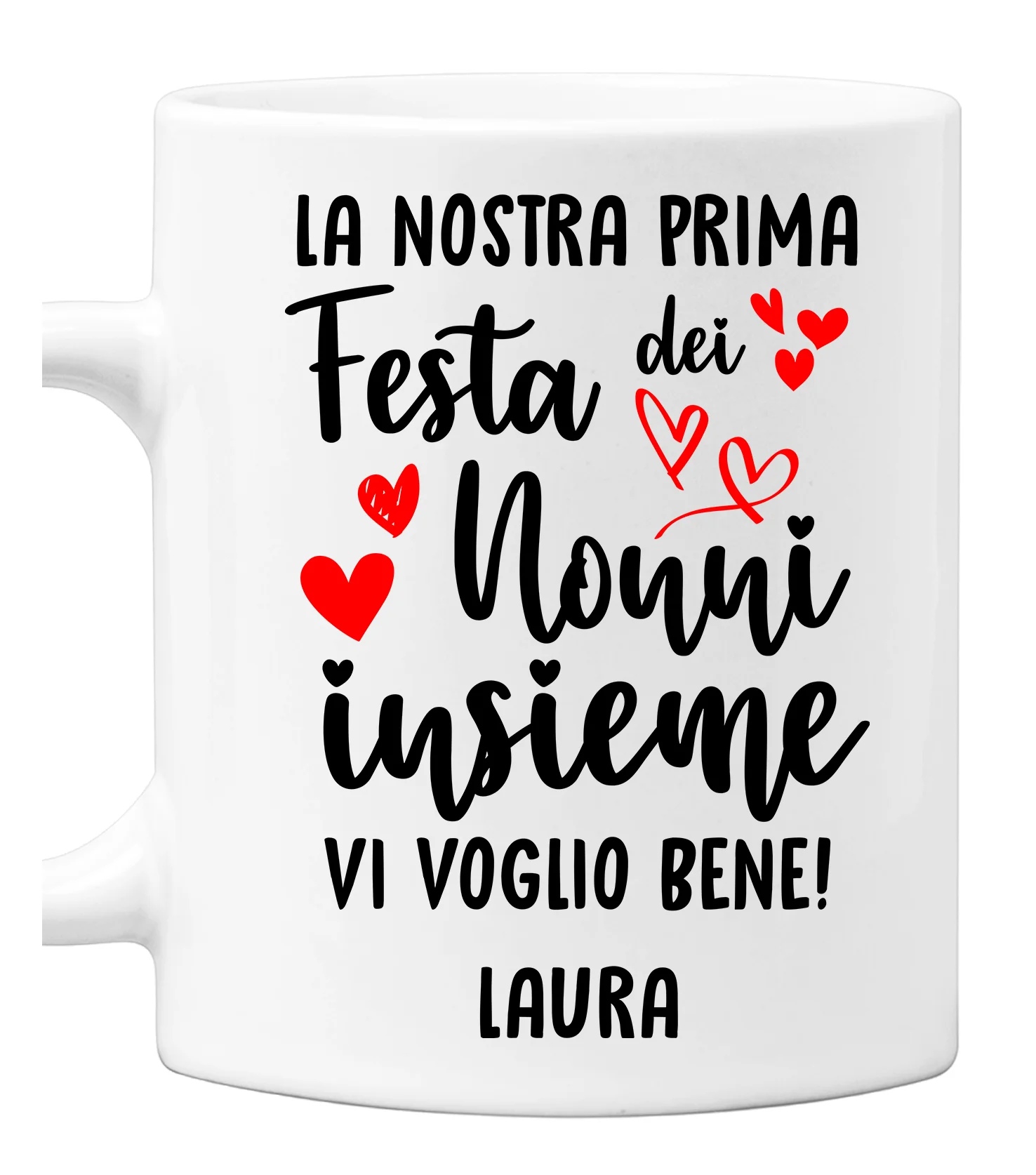 Tazza Nonno Nonna neonato PERSONALIZZABILE La nostra prima festa dei nonni insieme Mug 11OZ