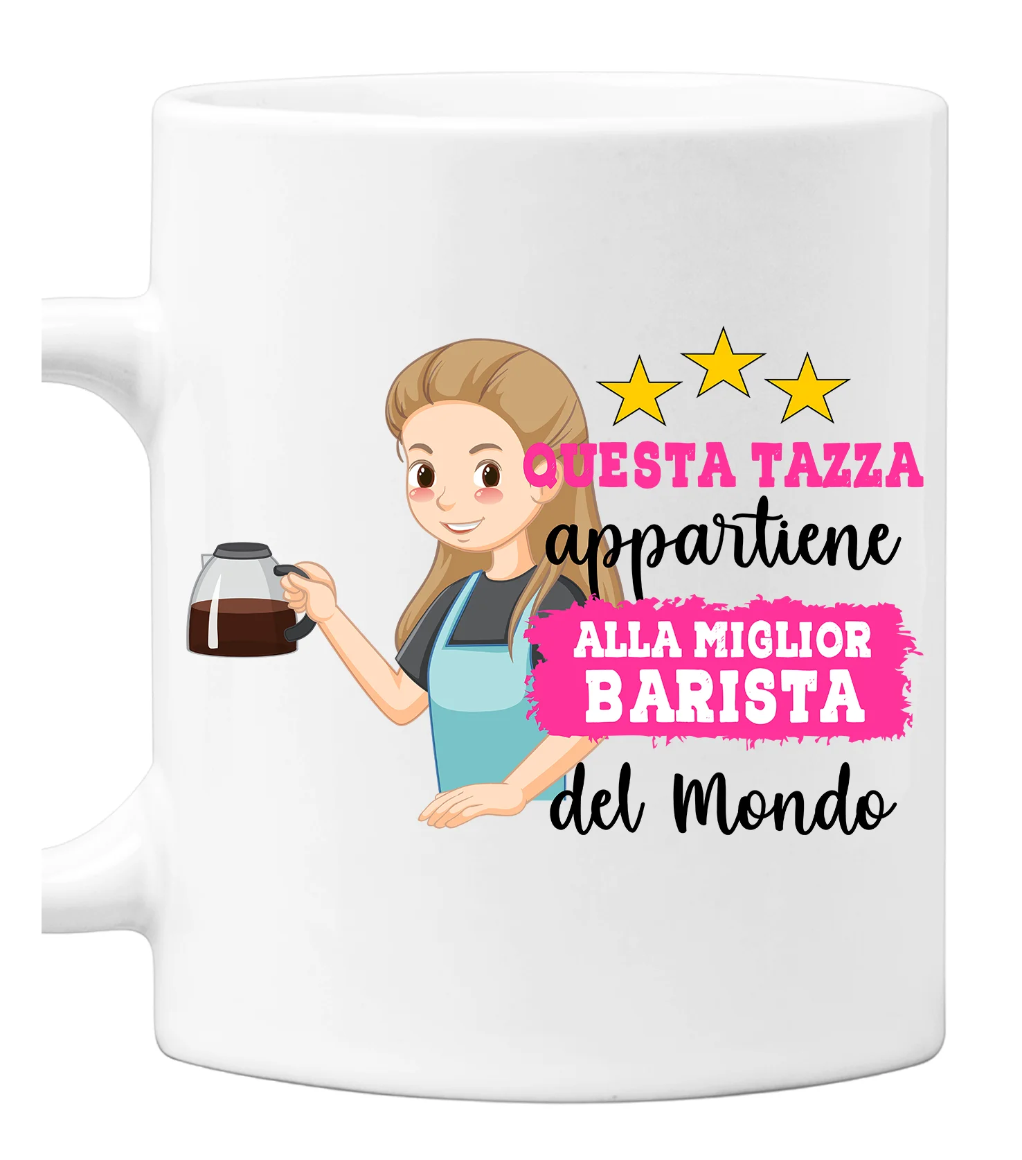 Tazza Barista Mestieri divertenti Questa tazza appartiene alla migliore al mondo Idea regalo