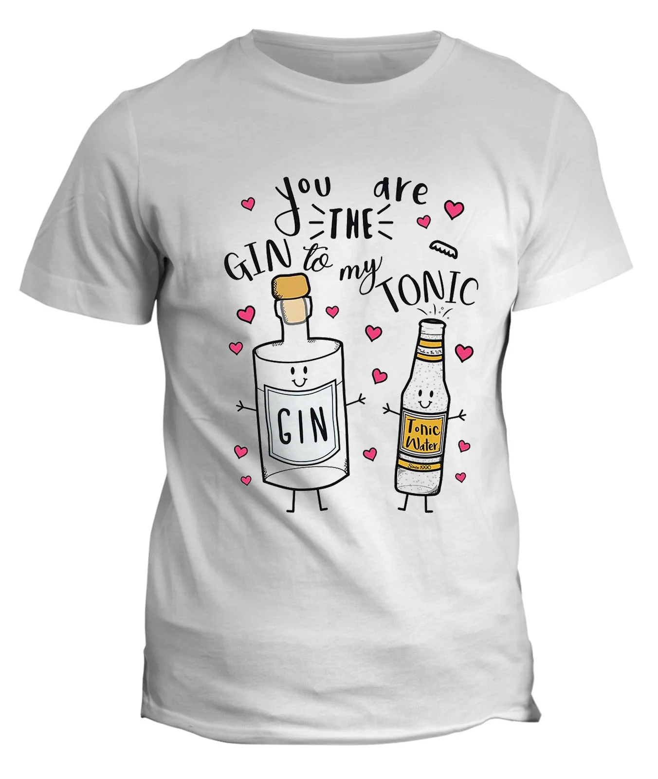 Tshirt cocktail divertente You are the gin to my tonic – love – maglietta divertente uomo donna – idea regalo originale