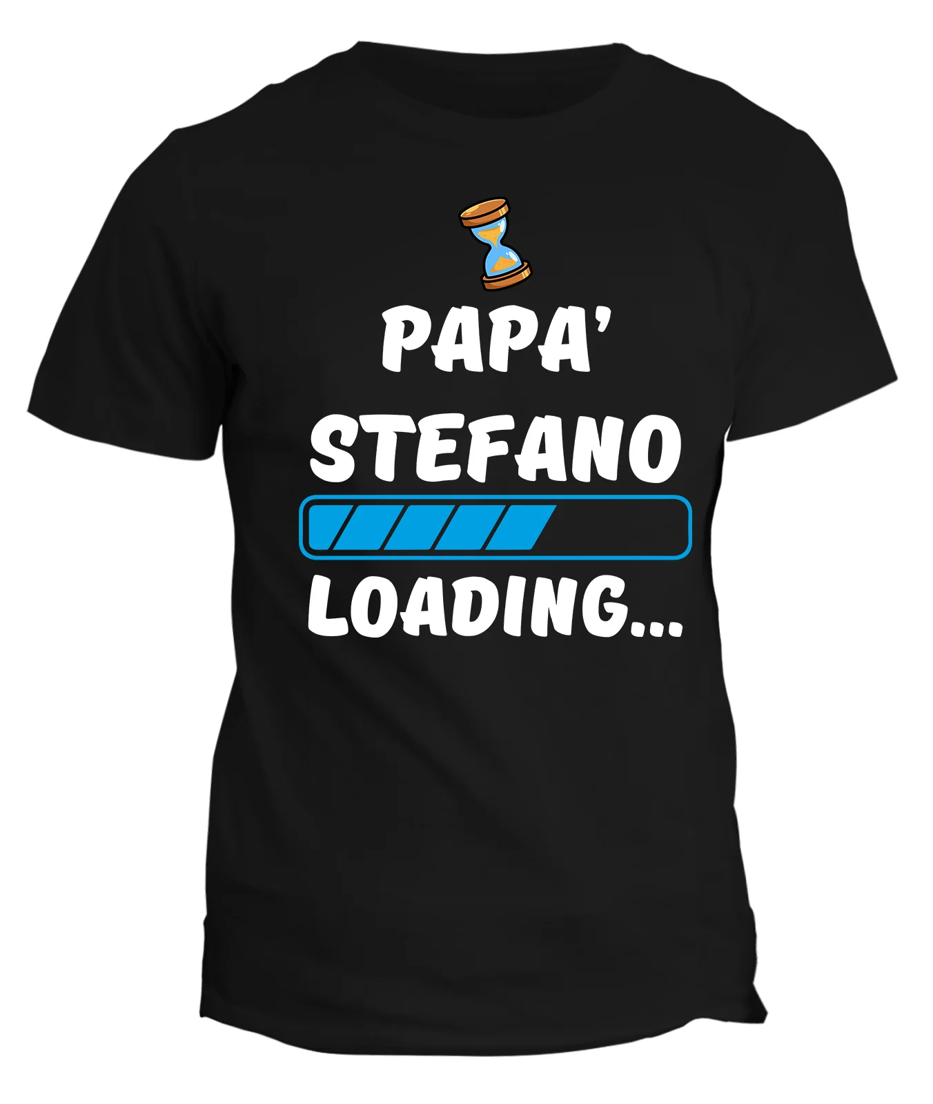 Maglietta Papà Personalizzabile con nome Festa del Papà Loading personalizzata t-shirt divertente Idea regalo papà
