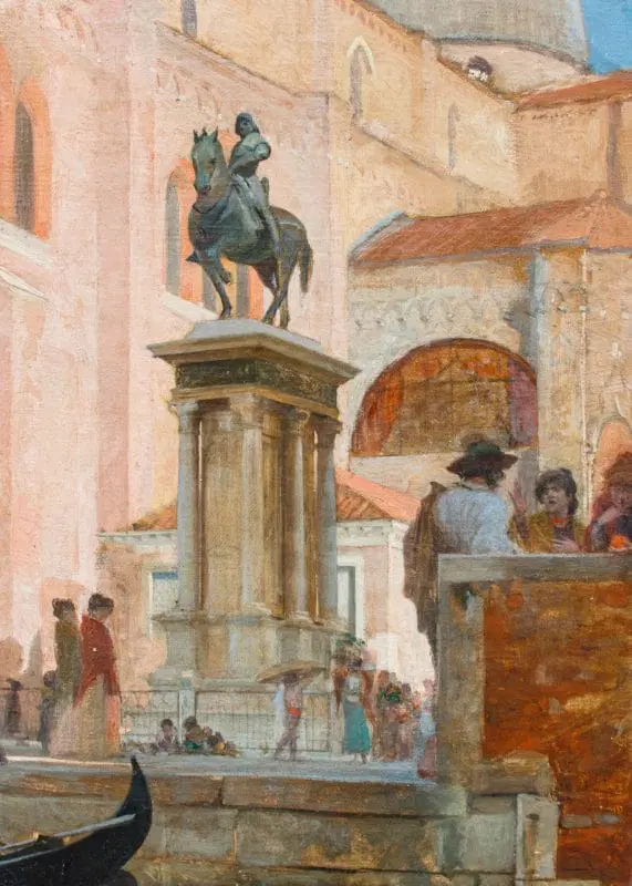 Charles Lebayle (1856 – 1898), Venezia: Scorcio di Campo san Zanipolo - immagine 4