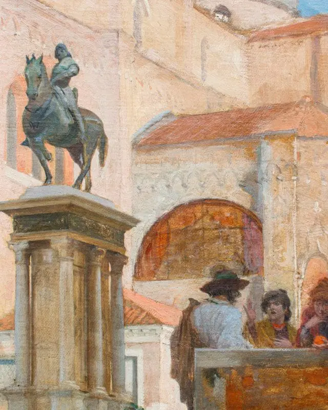 Charles Lebayle (1856 – 1898), Venezia: Scorcio di Campo san Zanipolo - immagine 2
