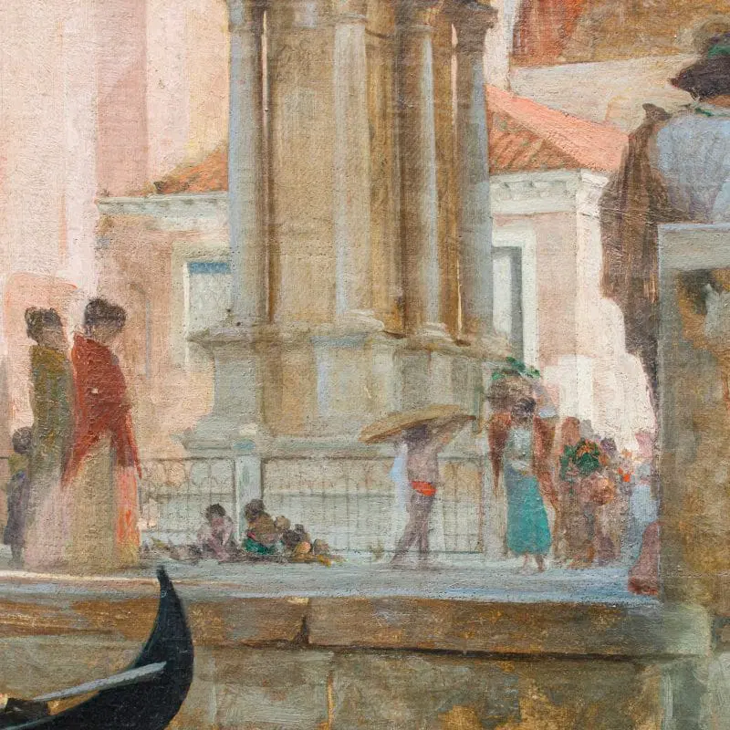 Charles Lebayle (1856 – 1898), Venezia: Scorcio di Campo san Zanipolo - immagine 7