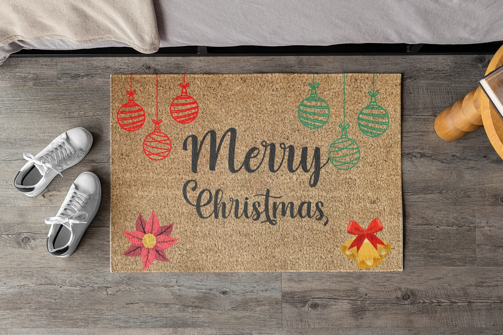 Tappeto Zerbino Natale Natalizio Merry Christmas Ingresso Casa Regalo Natale 60×40 cm - immagine 3