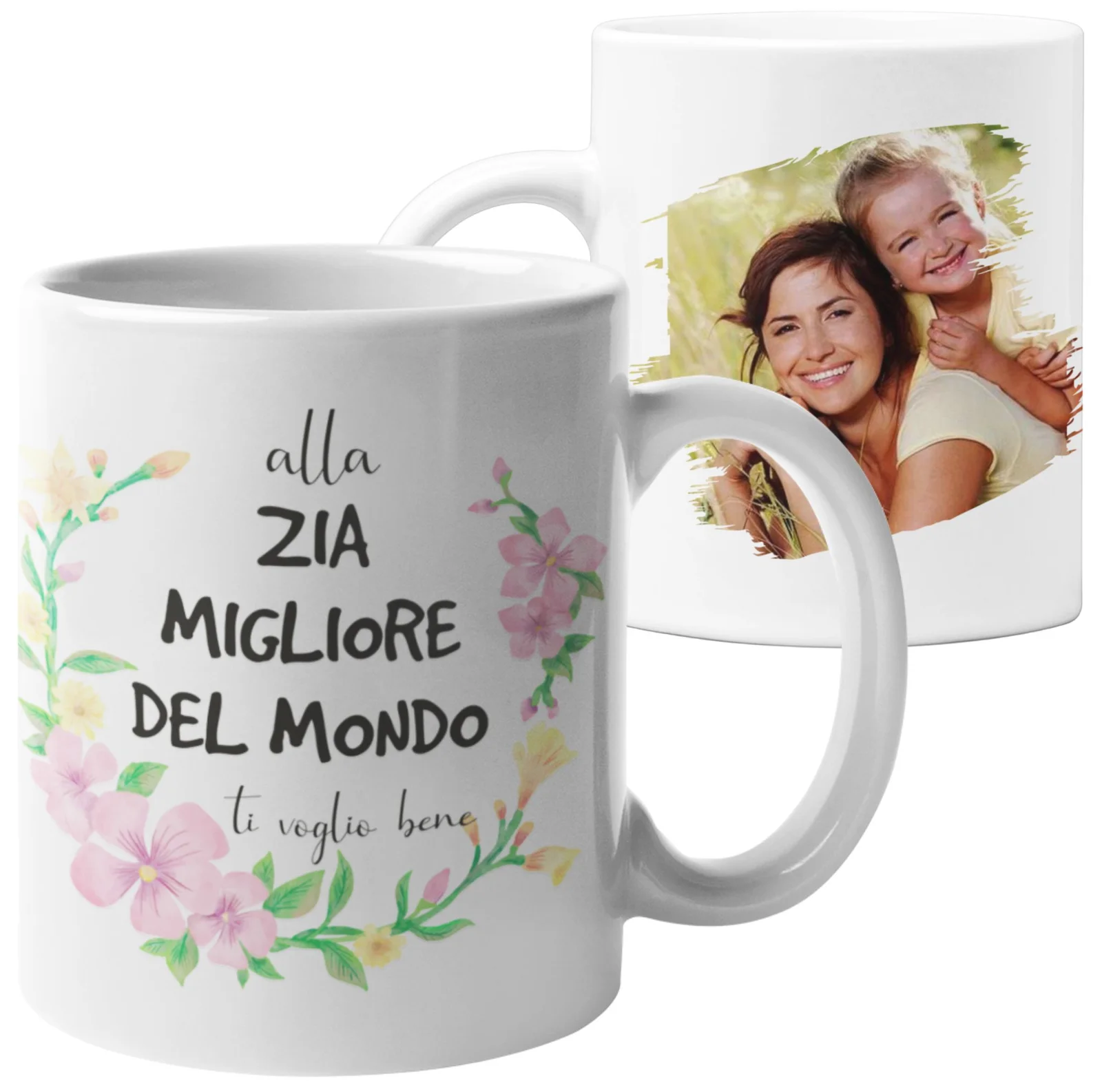 Tazza Personalizzata con Foto Mamma Papà Nonna Nonno Zia Zio Sei semplicemente il/la migliore del mondo Regalo con foto personalizzato - immagine 7