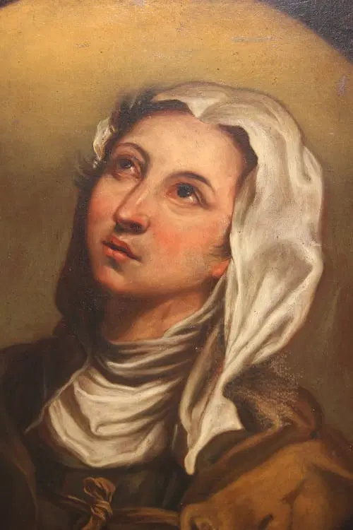 Olio su tela italiano di 1800 ispirato a Federico Barocci (1535 – 1612) - immagine 2