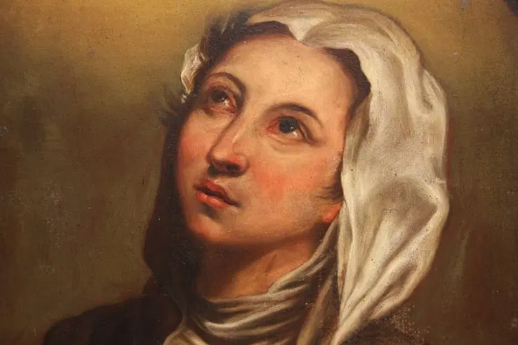 Olio su tela italiano di 1800 ispirato a Federico Barocci (1535 – 1612) - immagine 3