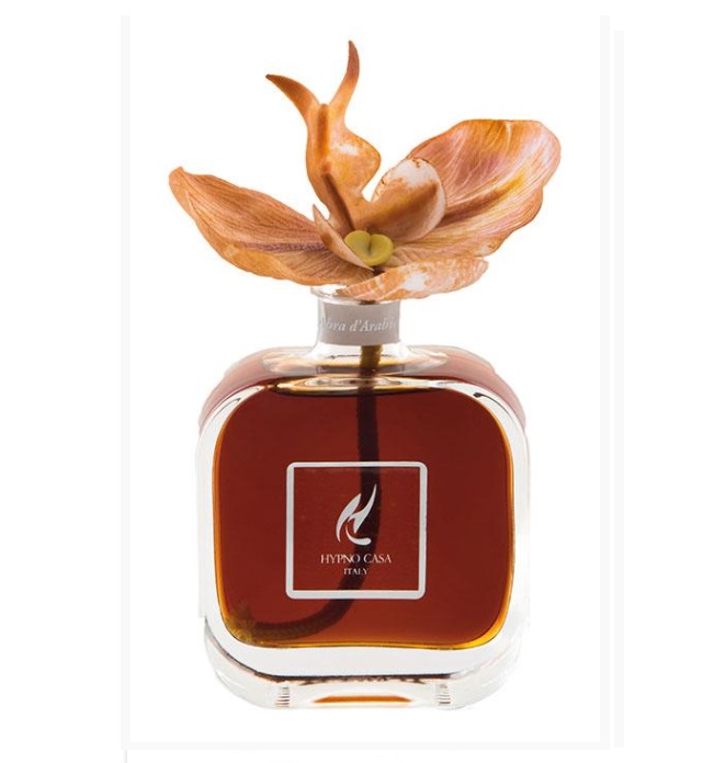 Hypno casa Diffusore con fiore Orchidea 100 ml Ambra D’arabia