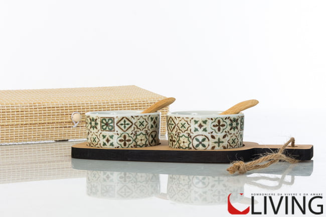 Bomboniera antipastiera due ciotoline