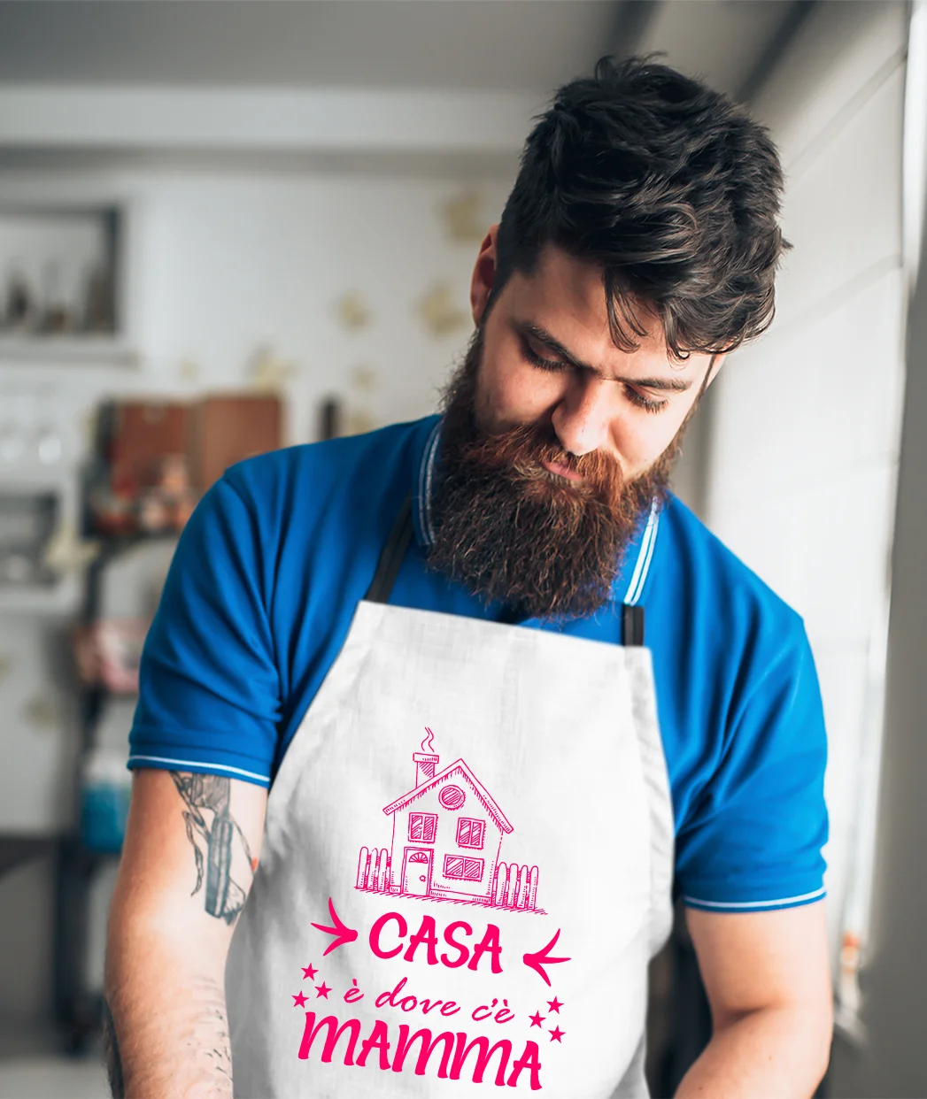 Grembiule da cucina Mamma Regalo Casa è dove c’è Mamma Idea Regalo taglia Unica - immagine 3