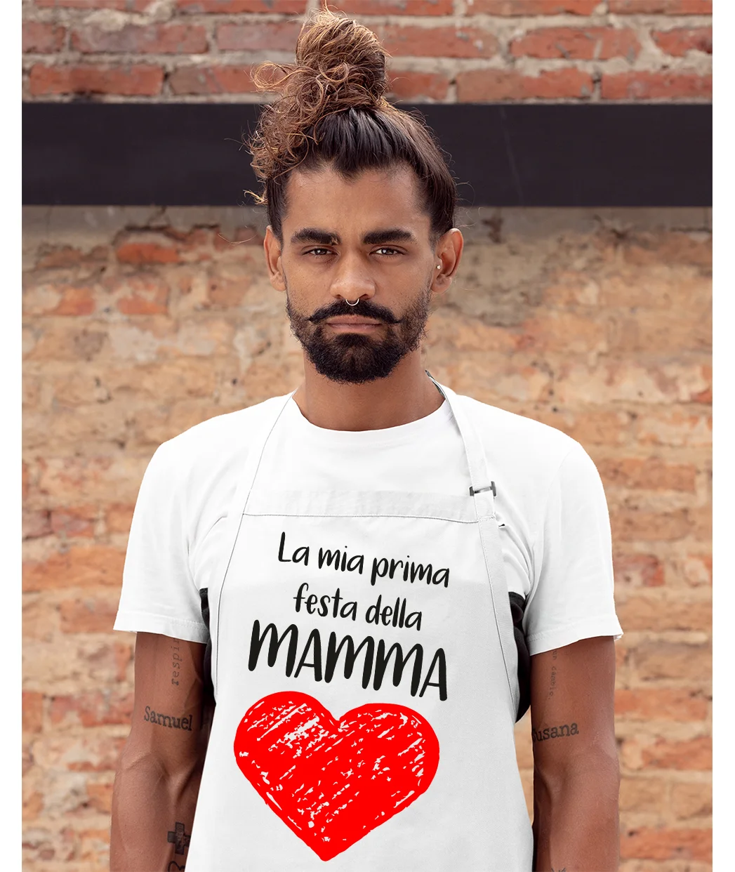 Grembiule da cucina Mamma La Mia Prima Festa della Mamma Idea Regalo taglia Unica - immagine 4