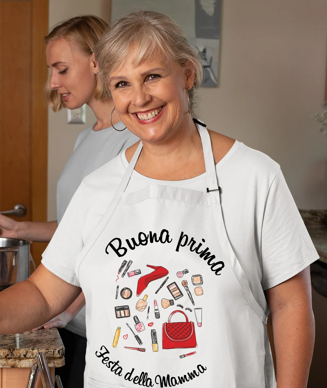 Grembiule da cucina Mamma Regalo Buona Prima Festa della Mamma Idea Regalo taglia Unica - immagine 5