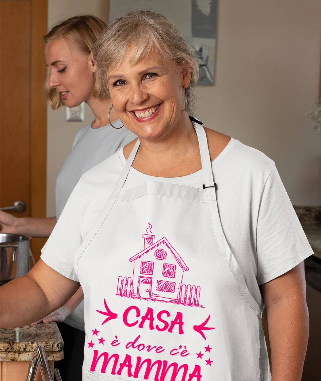 Grembiule da cucina Mamma Regalo Casa è dove c’è Mamma Idea Regalo taglia Unica - immagine 5