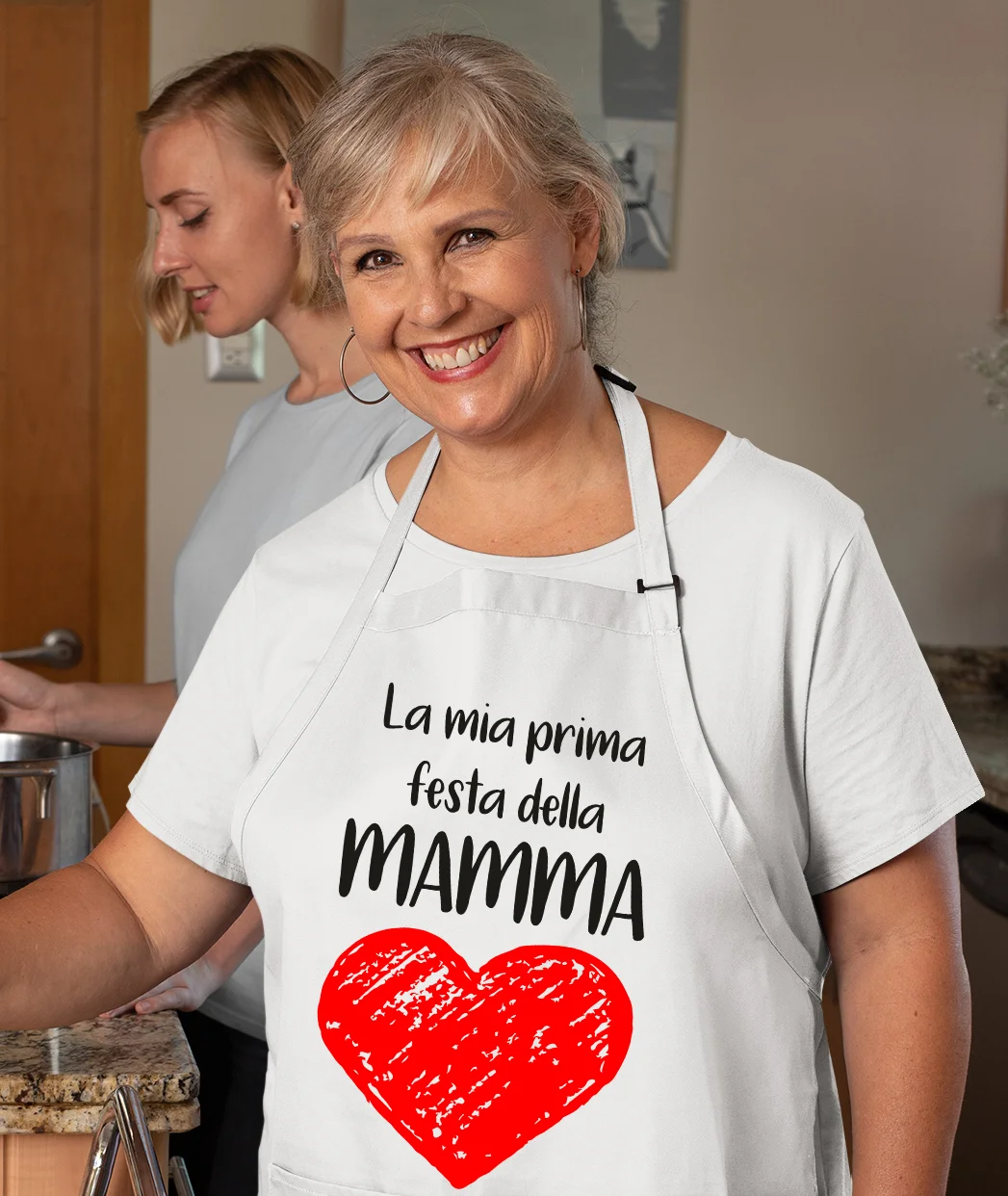 Grembiule da cucina Mamma La Mia Prima Festa della Mamma Idea Regalo taglia Unica - immagine 5