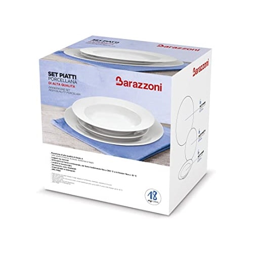 Barazzoni Servizio 18 piatti da tavola linea Nuvola in porcellana - immagine 2