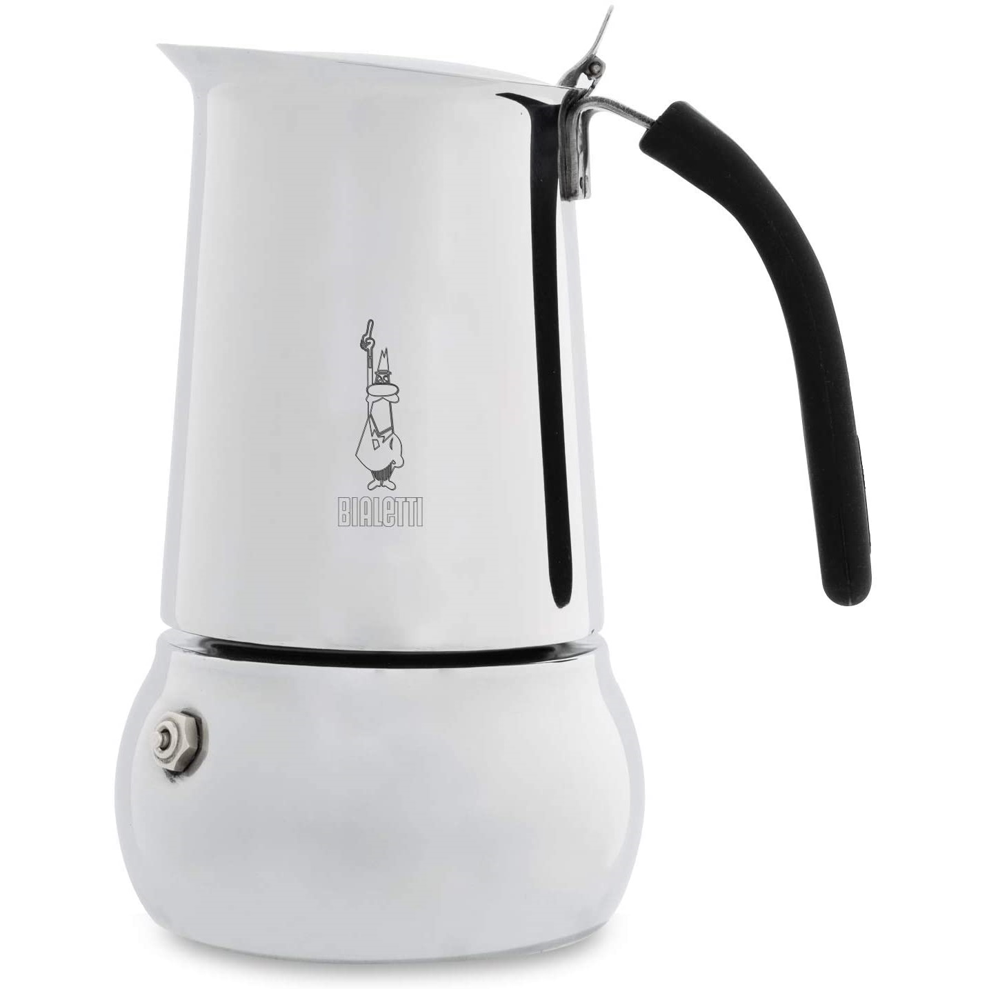 Bialetti Caffettiera Kitty Induction in acciaio inox da 4 tazze