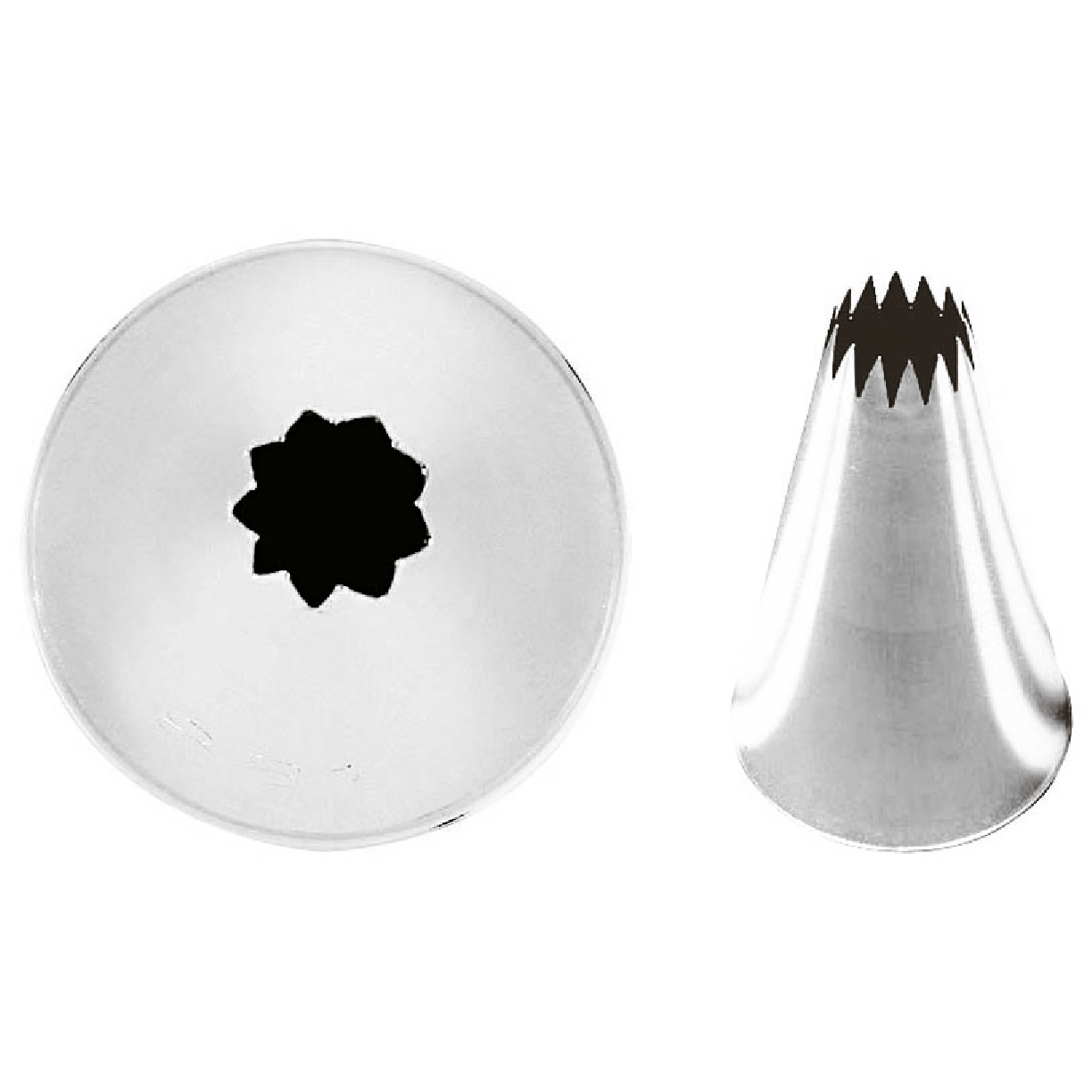 Bocchetta inox stella mm.17,5