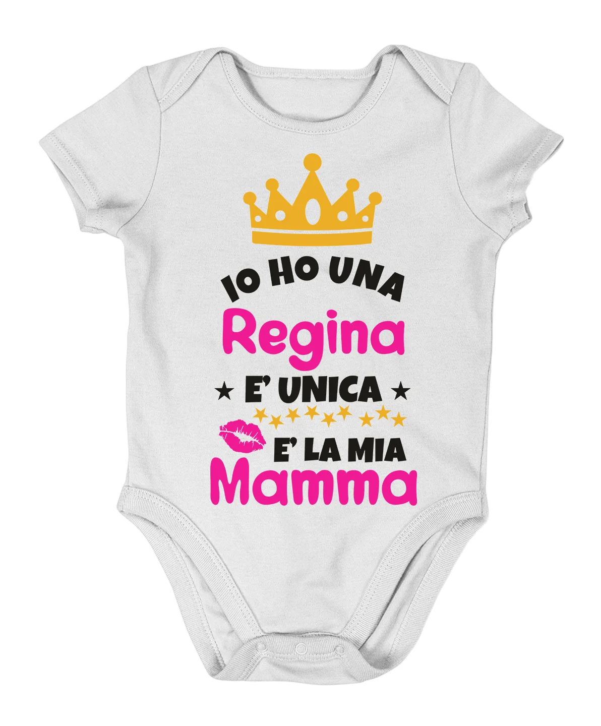 Body da neonato Regalo Festa della Mamma Body Mamma Neonato Divertenti Mamma Io ho una regina, è unica, è la mia mamma