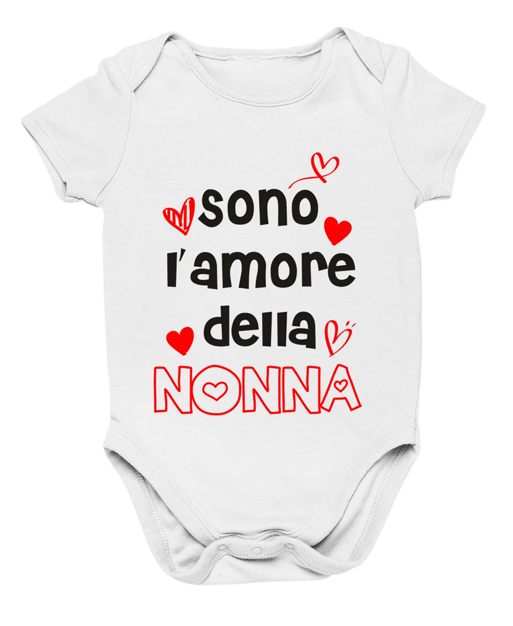 Body da neonato Sono l’amore della nonna – body simpatico e divertente – idea regalo