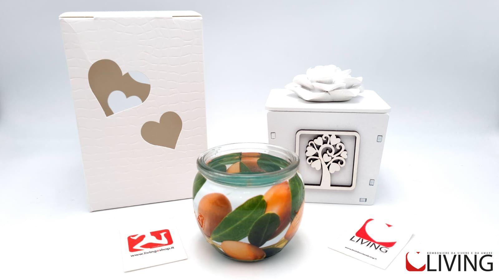 Bomboniera candela profumata albero della vita