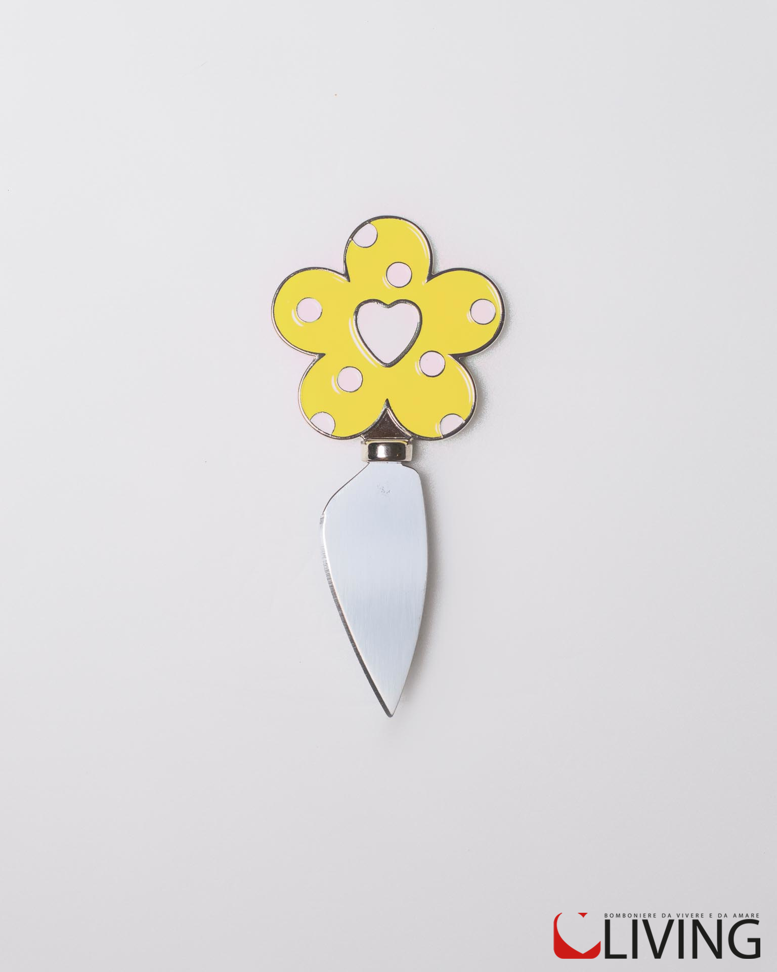 Bomboniera coltellino fiore giallo