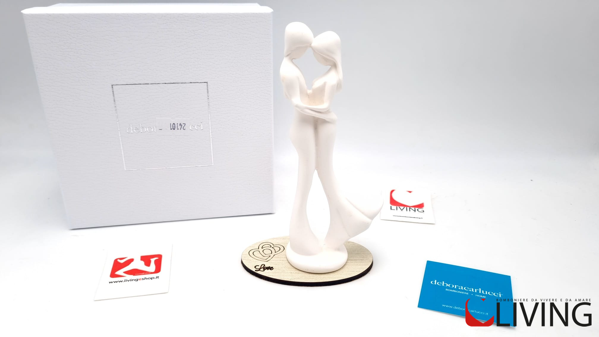 Bomboniera coppia innamorati con base personalizzabile