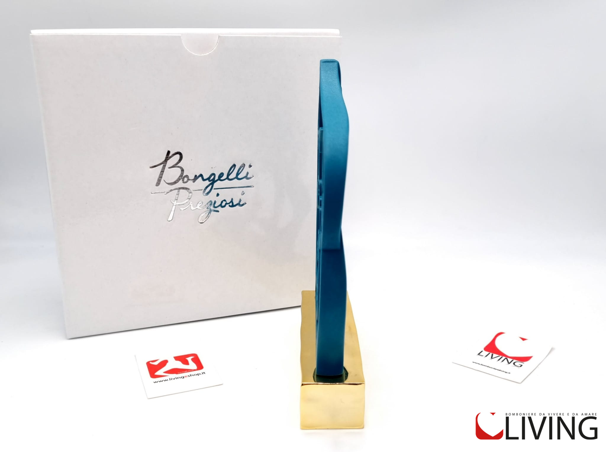 Bomboniera famiglia fili d’amore ottanio - immagine 3