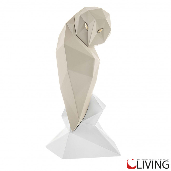 Bomboniera gufo linea Modern in marmorino Bongelli - immagine 6