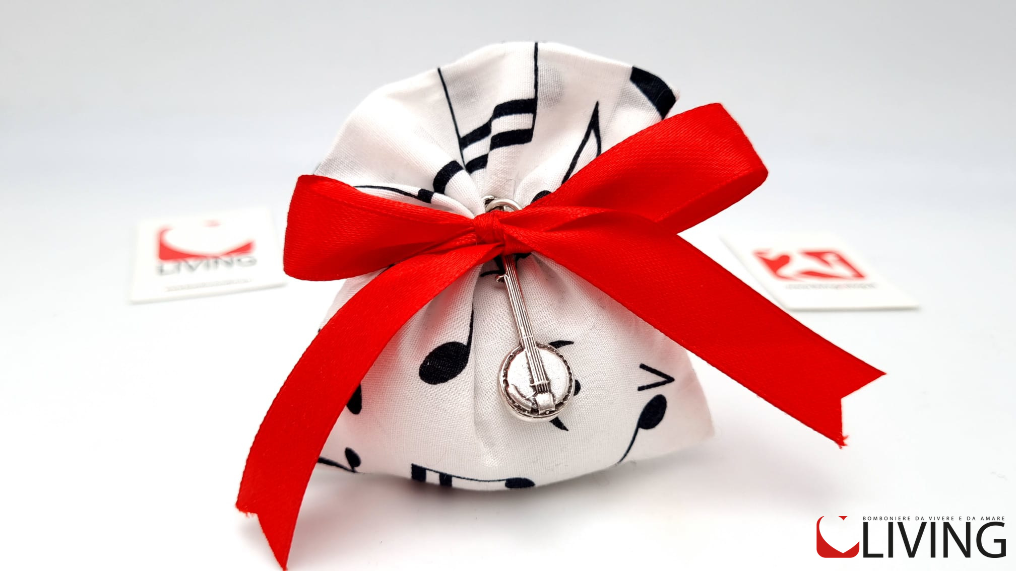 Bomboniera laurea musica banjo - immagine 2