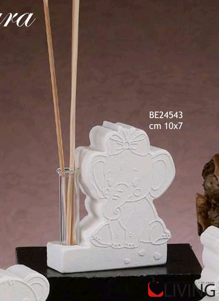 Bomboniera profumatore elefante linea Carrara