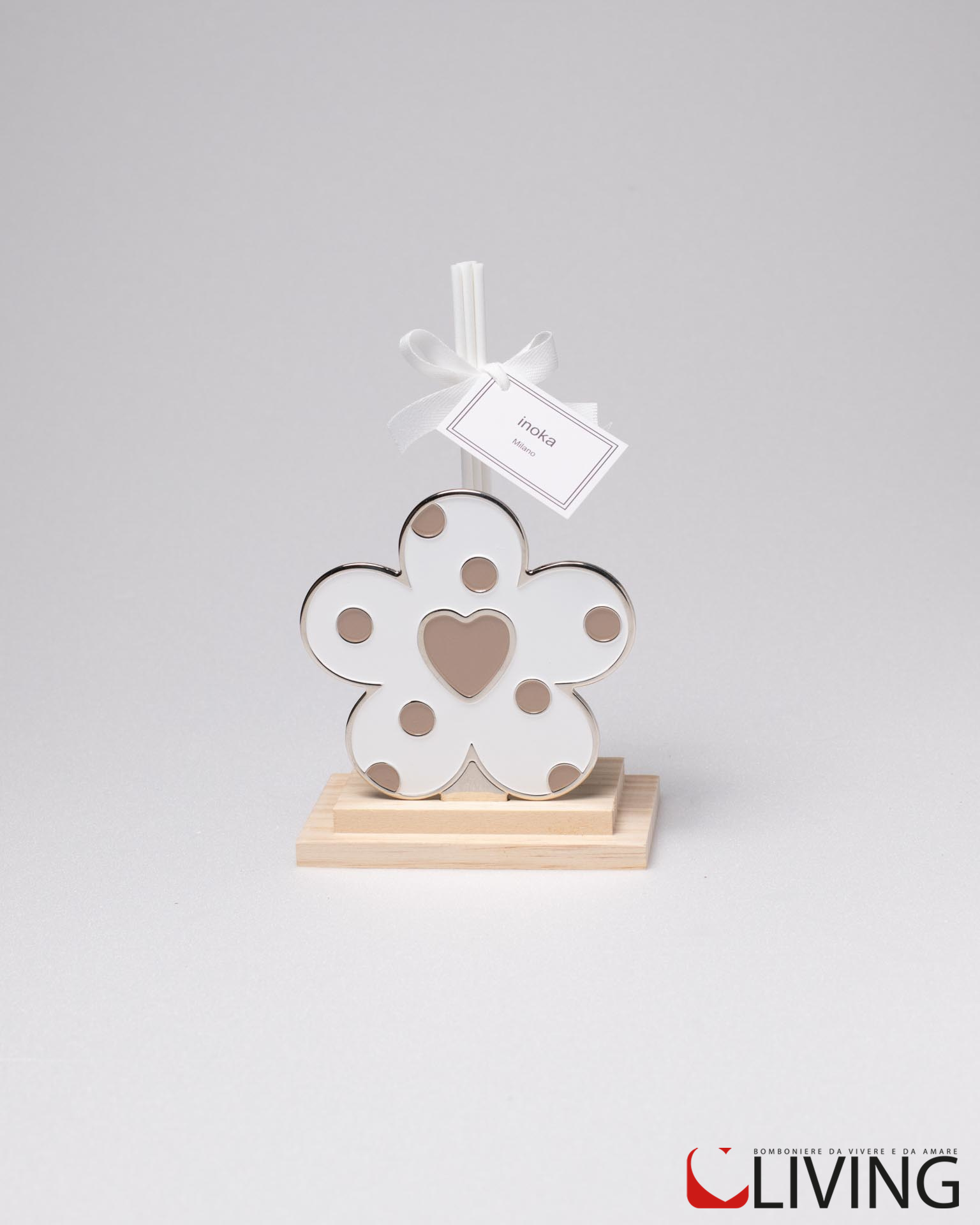 Bomboniera profumatore fiore bianco