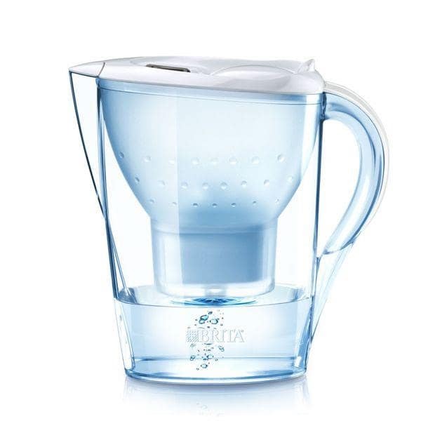 Brita Caraffa Filtrante Marella Bianca 2,4 l con timer per sostituzione filtro
