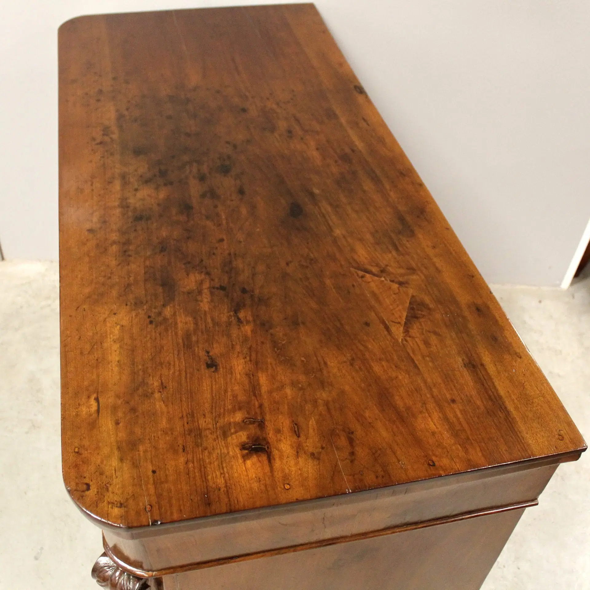 Antico cassettone comò cappuccino Luigi Filippo in noce Italia 19°secolo - immagine 7