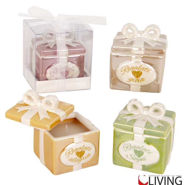 Bomboniera candela gift porcellana