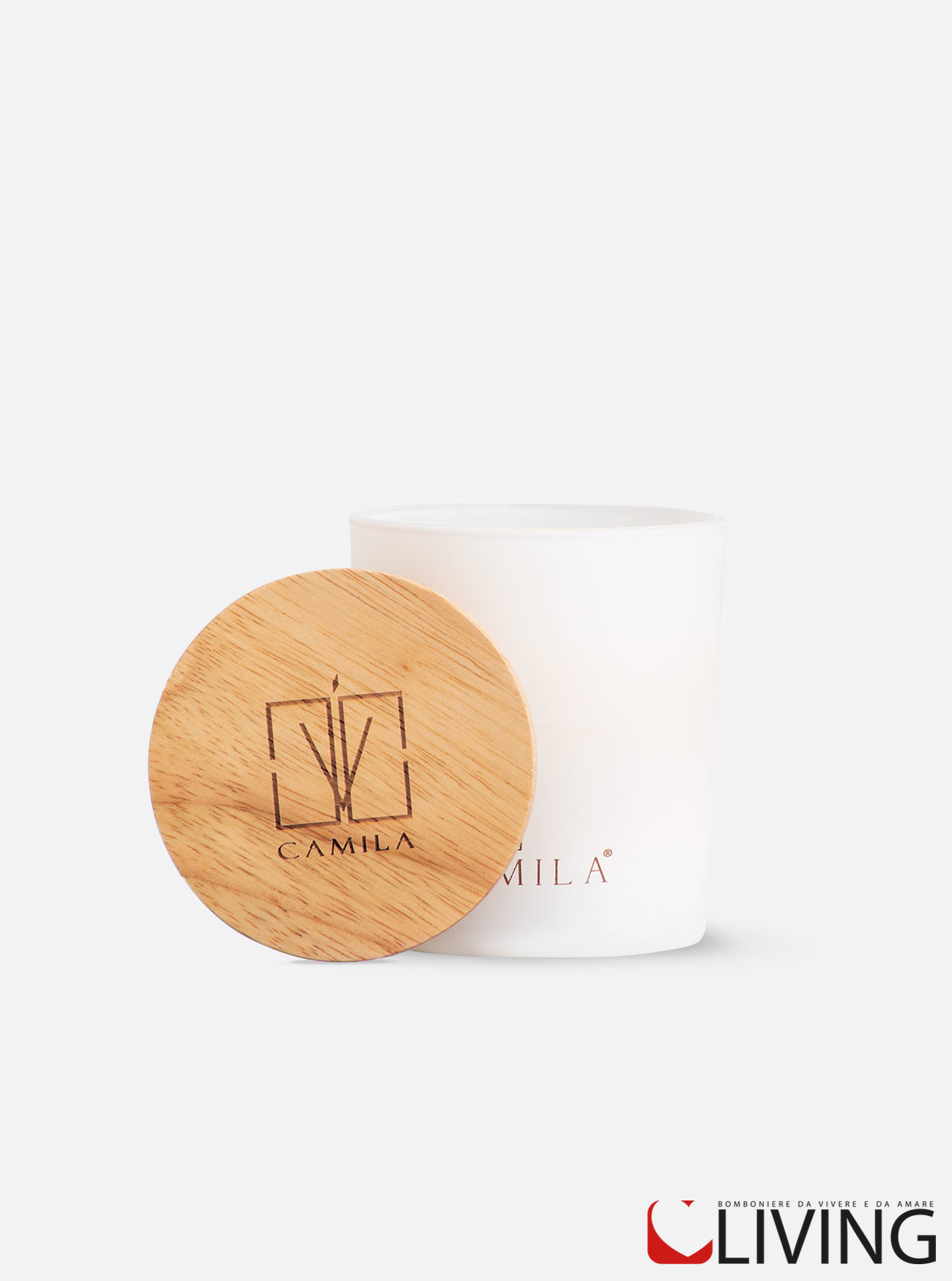 Candela panna fragole uva e vino barattolo vetro colore pesca - immagine 5