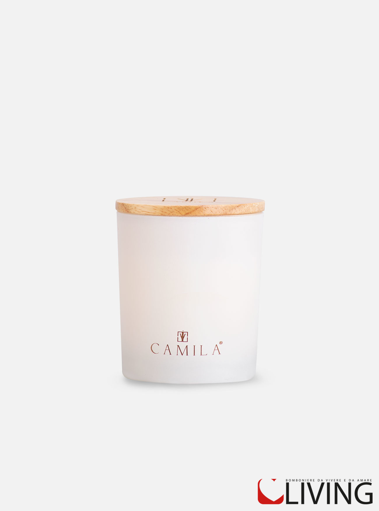 Candela panna fragole uva e vino barattolo vetro colore pesca