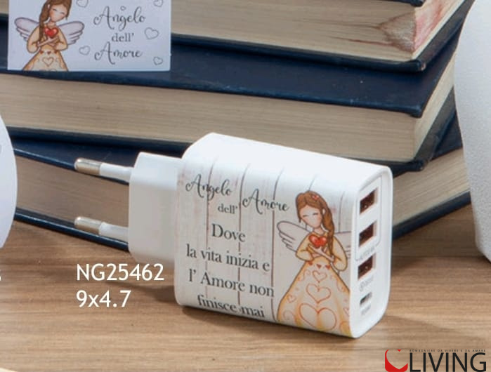 Bomboniera caricabatterie Angelo dell’ amore