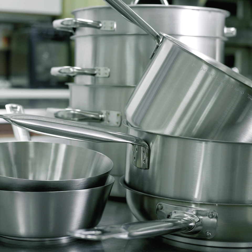 Casseruola alta due maniglie series 1000 inox cm.32 - immagine 2